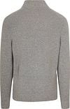 Suitable Half Zip Pullover Boiled Wool Grijs Product / Achterkant