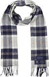 Geeigneter Herrenschal Kariert Merino Blau Grau SCARV-STBL-AW24-08 kaufen | Suitable