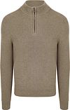 Suitable Pull Demi-Zip Mix Laine Taupe PU-COWO-HZ-24 36714 Taupe commander en ligne | Suitable