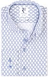 R2 Poplin Chemise Impression Bleu 128.WSP.079-014 commander en ligne | Suitable