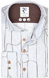 R2 Shirt Herringbone Print Blue order online | 126.WSP.034-018 | Suitable Spain