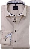 Olymp Chemise Luxor Beige Structure  120674-22 commander en ligne | Suitable