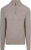 Suitable Half Zip Pull-over Laine Boiled Taupe PU-BOIWO-HZ-24 FCD38125 Taupe commander en ligne | Suitable