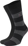 Tommy Hilfiger 2-Pair Socks Stripe Uni Black order online | 342021001-200 | Suitable Spain