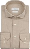 Profuomo Hemd Peached Twill Flanel Beige kopen | Suitable