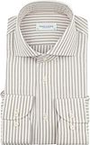 Profuomo Hemd Streifen Cutaway Beige PPVH30042B-F kaufen | Suitable
