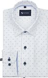 Suitable Overhemd Oxford Print Wit 282-2 kopen | Suitable