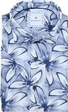 Blue Industry Short Sleeve Shirt Linen Print Blue 4135.41-KOBALT order online | Suitable