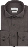 Profuomo Hemd Peached Twill Flanel Bruin kopen | Suitable