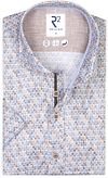 R2 Chemise Manches Courtes Imprimé Bleu commander en ligne | 128.WSPSS.107-014 | Suitable Luxembourg