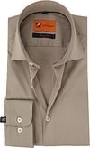Suitable Hemd Uni Khaki 196-3 Skinny Fit kopen | Suitable
