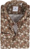 Blue Industry Shirt Melange Print Camel Brown 2712.22 Camel order online | Suitable