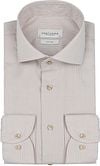 Profuomo Dobby Hemd Print Beige PPWH10017C-G kopen | Suitable