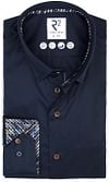 R2 Shirt Fine Twill Contrast Navy 126.HBD.030-010 order online | Suitable