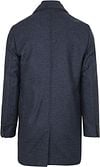 Suitable K150 Coat Wol Blend Ruit Donkerblauw Product / Achterkant