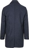 Suitable K150 Coat Wool Blend Plaid Dark Blue  Product / Achterkant