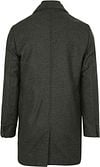 Suitable Manteau K150 Mix Laine à Carreaux Vert foncé Product / Achterkant