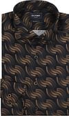 Olymp Luxor Shirt Print Brown order online | 128884-14 | Suitable Lithuania