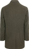 Suitable Coat Wolle Twill Dunkelgrün Product / Achterkant