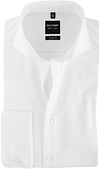 OLYMP Chemise Level Five Blanc Coupe Cintrée Manchette Double 609565-00