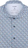 Olymp Chemise Luxor Stretch Impression Bleu  133054-45 commander en ligne | Suitable