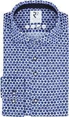 R2 Knitted Piqué Hemd Blumen Blau 120.WSP.011-010 kaufen | Suitable