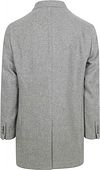 Suitable Manteau Mix Laine Twill Gris Product / Achterkant
