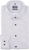 Olymp Luxor Shirt Print White Navy order online | 130064-00 | Suitable Lithuania