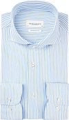 Profuomo Shirt Japanese Knitted Blue Stripes order online | PP2HC10008 | Suitable Lithuania