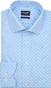 Olymp Luxor Overhemd Print Logo Blauw 128484-11 kopen | Suitable