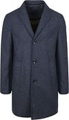 Suitable K150 Coat Wol Blend Ruit Donkerblauw Product