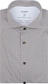 Olymp Level 5 Shirt Print Beige 219654-22 order online | Suitable