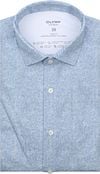 OLYMP Overhemd Level 5 24/Seven Herringbone Blauw 201284-13 kopen | Suitable