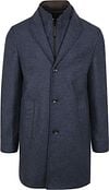 Suitable K150 Coat Wol Blend Ruit Donkerblauw 1-46-065 kl 601 kopen | Suitable