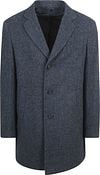 Suitable Coat Wool Twill Dark Blue Product