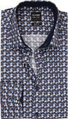OLYMP Level 5 Body Fit Shirt Design Blue 206464-53 order online | Suitable