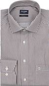 Olymp Luxor Shirt Stripes Brown order online | 135874-28 | Suitable Lithuania