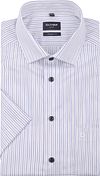 OLYMP Short Sleeve Hemd Luxor Strepen Blauw  122252-22 kopen | Suitable
