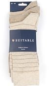 Suitable Socks 3-Pack Print Ecru Verpakking