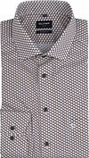 Olymp Luxor Shirt Print Brown 121144-28 order online | Suitable