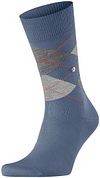 Burlington Manchester Socks Checkered Blue 6274 21088-6274 order online | Suitable