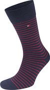 Tommy Hilfiger Sokken 2 Paar Donkerblauw Streep Product
