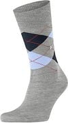 Burlington Manchester Socks Checkered Grey 3615 21088-3615 order online | Suitable