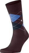 Burlington Manchester Socks Checkered Bordeaux 8696 21088-8696 order online | Suitable
