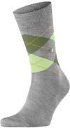 Burlington Manchester Socks Checkered Grey 21088-3613 order online | Suitable