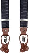 Suitable Luxe Bretelles Marine Pois SUS-Y-LUX-3,5 cm dots navy commander en ligne | Suitable