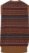 William Lockie Spencer Fairisle Lambswool Savannah Brown Product / Achterkant