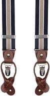 Suitable Luxe Bretels Navy Streep Beige SUS-Y-LUX-3,5 cm striped beige kopen | Suitable