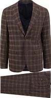 Suitable Strato Toulon Suit Wool Checks Brown SPE231028TO09ST-840 brown order online | Suitable