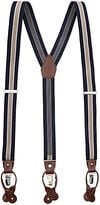 Suitable Luxe Suspenders Navy Stripe Beige Product / Detail